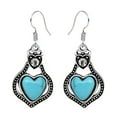 thumbnail image 1 of Vintage Pendientes de Turquesa para Adolescentes Minimalista Cuff Piercing Studs Pendientes de moda, 1 of 8