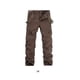thumbnail image 4 of Qarigey Pantalón cargo Transpirable y cómodo Aplicación amplia Hecho con pantalones cargo para hombre de algodón Prendas para la parte inferior del cuerpo café 34, 4 of 6