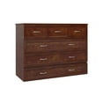 thumbnail image 3 of Pemberly Row Lit Escamotable Moderne en Bois Massif Complet avec Matelas, Noyer, 3 of 20