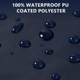 thumbnail image 5 of BASSDASH Men’s Waterproof Fishing Bibs Stain Resistant Rain Pants Adjustable Lightweight Pu-Coated Workwear Overalls, 5 of 8