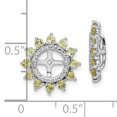 thumbnail image 2 of 925 Sterling Silver Diamond Peridot Jackets Jacket Birthstone August, 2 of 6