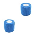 thumbnail image 4 of Soidarity Vendaje no tejido Elástico Autoadhesivo Lesión Fijación Tela Muñeca Antideslizante Cohesivo Envuelto Vendajes Suministros Hogar Azul 2.5 cm x 4.5 cm 2piezas Soidarity CBP034139, 4 of 5