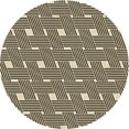 thumbnail image 1 of Ahgly Company Machine Washable Indoor Round Transitional Chocolate Brown Area Rugs, 8' Round, 1 of 7