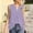 Purple, variant on ClodeEU Women's Linen Blend Short Sleeve Crew Neck T-Shirt,Casual Loose Fit Blouse for Summer Hot Pink,Women's Plus L