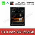 thumbnail image 2 of TPXINXIN 13 inch Tesla style screen car radio player for Toyota Land CruiserLC70/LC75/LC76 2007-2022 Android head unit IPS touch screen car GPS navigation multimedia player, 2 of 10