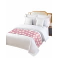thumbnail image 2 of Xipuska White Pink Daisy Bed Runners for Twin Size Bed, Decorative Bed Throws for Foot of Bed, Spring Summer Floral Farmhouse Bed Runner Sofa Throw Bedding Scarf Protector Slipcover for Bedroom/Hotel, 2 of 6