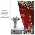 thumbnail image 5 of Christmas Curtains,Xmas Colorful Christmas String Light Balls Winter Snow Tree Pine Happy New Year Print Window Treatment for Holiday Living Room 42x84in,2 Panel Set, 5 of 7