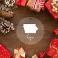 thumbnail image 5 of Koyal Wholesale US State Round Clear Acrylic Christmas Ornament, Iowa Home, Long Distance Christmas Ornament Ideas, 5 of 5