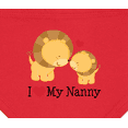 thumbnail image 3 of Inktastic I Love My Nanny Baby Bandana Bib, 3 of 4