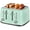 Mint Green, variant on Toaster 4 Slice Retro Stainless Steel with Extra Wide Slots Bagel, Defrost, Reheat Function, Dual Independent Control Panel, Removable Crumb Tray, 6 Browning Levels, Pink