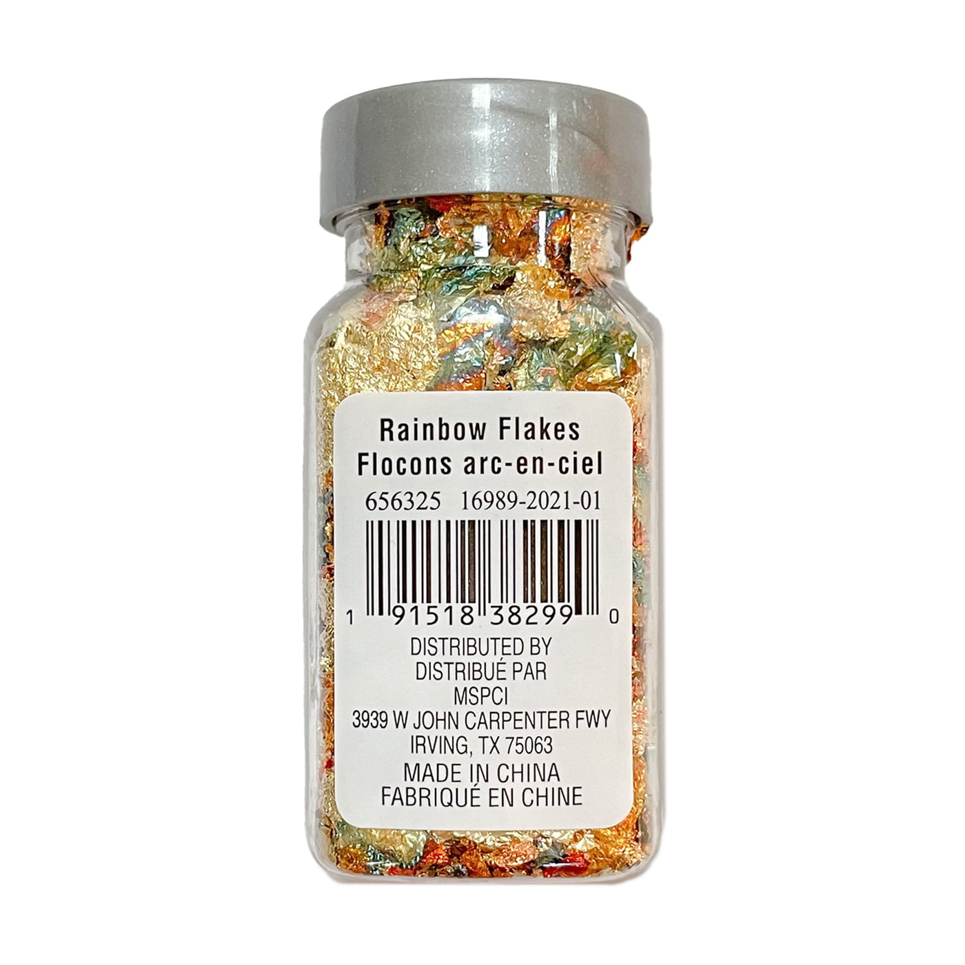 Recollections Rainbow Foil Specialty Glitter Flakes, 12 Pack