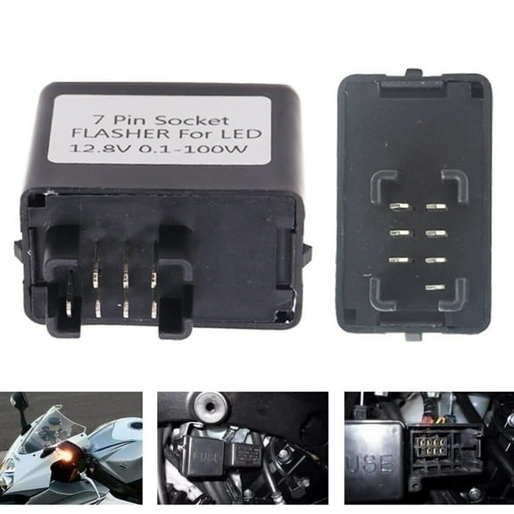 7 Pin Flasher Relay LED Turn Signal For Suzuki GSXR Bandit 600 For SV 1000
