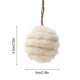 thumbnail image 3 of Adorno navideño de bola de terciopelo peludo de 6 cm | Decoración navideña de poliéster suave en morado, rosa y beige | Decoración ligera para colgar en el árbol | Adorno de corona | Regalo navideño, 3 of 6