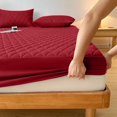thumbnail image 5 of MesaSe Christmas Gifts Home Essentials Layered Waterproof Mattress Protector (Without  And Pillow Insert) Soft And Comfortable Solid Color Bedding Mattress Cover Bedroom Light Blue, 5 of 5