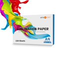 thumbnail image 1 of Papel de sublimación HTVRONT, 8.5 x 11 pulgadas, 150 hojas, 120 g/m², inyección de tinta, 1 of 9