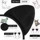 thumbnail image 2 of Diadema con orejas de gato liwang disfraz de animal banda para el pelo de tela de gato 2 paquetes Negro, 2 of 5