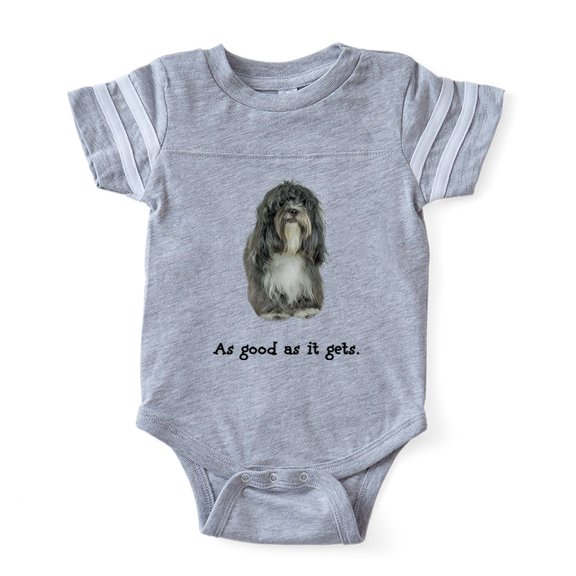 CafePress - FIN Tibetan Terrier Good - Cute Infant Baby Football Bodysuit
