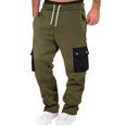thumbnail image 2 of Kalauyu Men's Athletic Sweatpants Active Jogger Cargo Pants for Men with Pockets Tapered Drawstring Gym Running Track Pants, 2 of 8