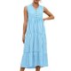 thumbnail image 1 of Women Sleeveless V-neck Striped Tank DressXL, 1 of 4