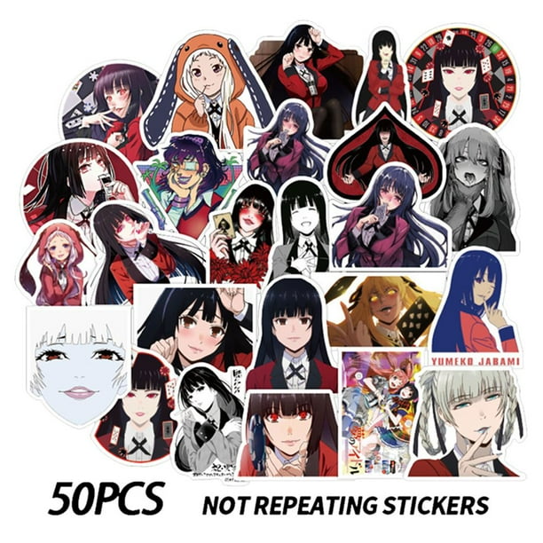 chutoral stickers kakegurui 50pcs anime laptop stickers of