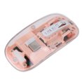 thumbnail image 1 of Souris d'Ordinateur Transparente, Souris d'Ordinateur Rechargeable USB C, 2.4G BT1 BT2 Tri Mode USB Rechargeable avec Récepteur USB pour Ordinateur Portable, 1 of 7