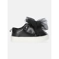 thumbnail image 2 of Wonder Nation Baby Girls Strap Bump Toe Tulle Bow Sneakers, 2 of 6