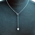 thumbnail image 3 of Collar HUOGUO Beauty Charm de acero inoxidable con tres corazones, 3 of 3