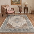 thumbnail image 3 of KUETH 8X10 Vintage Area Rugs Machine Washable Rugs for Living Room, Non Slip Flat Pile Rug with Rubber Backing, Boho Rug for Entryway Bedroom Dining Room Home Office, 3 of 4