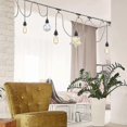 thumbnail image 2 of E27 2 Core Linen Electrical Cable, Textile Coated Twisted Pair Pendant Lamp With Dimmable Switch And 1.5m Socket Suitable For Home Indoor, 2 of 5