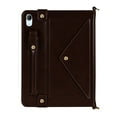 thumbnail image 6 of for iPad (A16) 11th Gen 2025 / iPad 10th Gen 10.9" 2022 PU Leather Case, with Pencil Holder, Money Pocket, Shoulder/Hand Strap, Card Slots Kickstand Flip Cover, Full Body Protection, Dark Coffee, 6 of 7
