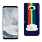 Samsung Galaxy S8 Edge Tpu Design Case With 3d Soft Silicone Poke Squishy Rainbow Cloud