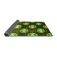 thumbnail image 2 of Ahgly Company Indoor Square Oriental Green Industrial Area Rugs, 4' Square, 2 of 4