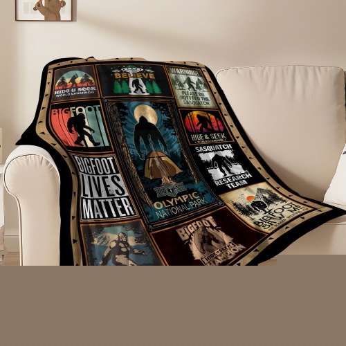 Ape Man, variant on Flannel Fleece Throw Blanket Bed Blanket, Lightweight Cozy Plush Blanket for Sofa Couch, Ape Man 30"X40"