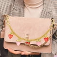 thumbnail image 6 of Farcauo Cute Strawberry Bag Chain Charms, Gold Metal Double Clasp Handbag Strap Pendant, Kawaii Fruit Decorative Purse Charm Accessories for Women Handbags, 6 of 7