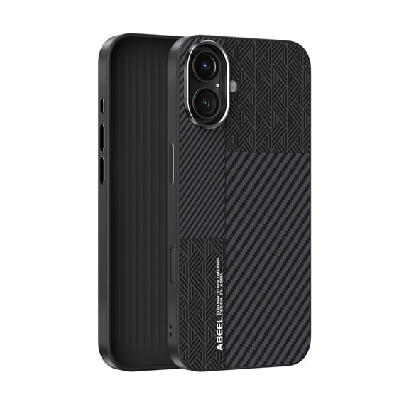 Stylish Texutre Case Cover for Apple iPhone 16 Plus, Slim Fit [Compatible with Magsafe & Accessories] Shockproof Drop Protection Anti-Scratch Anti-Slip Bumper Rugged Case for Men,Gray