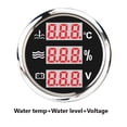 thumbnail image 1 of 3 In 1 Multifunction Gauge Water Temperature Meter Oil Pressure Gauge 0-10 Bar Voltmeter With Red Backlight ,Wide Applicability, 1 of 6