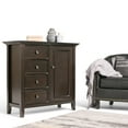 thumbnail image 2 of Amherst SOLID WOOD 37 inch Wide Transitional Medium Storage Cabinet in Hickory Brown, 2 of 3