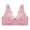 Purple, variant on Odeerbi Plus Size Lounge Bras for Women Sexy Lace Flower Print Non-Steel Ring Non-Magnetic Buckle Underwear Purple