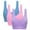 Blue+Pink+Purple, variant on 3 Pack Breathable Underwear Sport Yoga Bras for Women Wirefree - Solid Color Seamless Solid Sleep Bra for Sports Fitness,Skin Color,x-Large Size