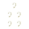 thumbnail image 2 of Qarigey Elegantes aretes de plata para mujer: exquisitos y atemporales, con clase, con estilo de estrella, sin orificios para los oídos, Type2 NO2, 2 of 6
