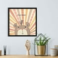 thumbnail image 3 of Kids Nursery Art Pastel Rainbow Bear 2 Black Float Frame Canvas Art - 16x16, 3 of 5