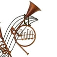 thumbnail image 4 of DecMode Brown Metal Musical Notes Wall Decor with Trumpets, 4 of 9