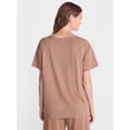 thumbnail image 3 of No Boundaries Sleep Oversized Cotton Graphic Tee, Women’s and Women's Plus XXS-3X, 3 of 5