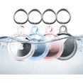 thumbnail image 1 of 4 Pack Waterproof AirTag Keychain Case for Apple AirTag Dog Cat Collar Tracker Keychain Soft Full Body Shockproof Locator Protective Cover, 1 of 5