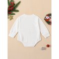 thumbnail image 3 of Bagilaanoe Newborn Baby Girl Boy Christmas Romper Sweatshirt Long Sleeve Bodysuits Letter Print Pullover 3M 6M 12M 18M Infant Casual Tee Tops, 3 of 9