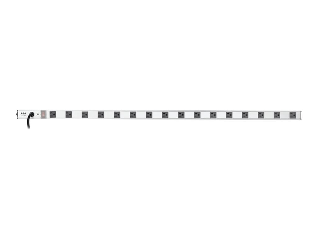 "Tripp Lite 16 Outlet Power Strip, Long Cord 15 ft, 120V, 15A, 48 inch Vertical Housing, Metal (PS4816)"