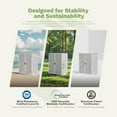 thumbnail image 5 of Patiowell 5' x 3' Plastic Outdoor Storage Shed with Lockable Door, for Patio Furniture,Pool Accessories and Tools, White, 5 of 8