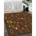 thumbnail image 3 of Ahgly Company Machine Washable Indoor Rectangle Transitional Mahogany Brown Area Rugs, 2' x 3', 3 of 7