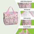 thumbnail image 4 of Garden Tool Bag,Pioneer Flower Floral Print Pattern Garden Tool Organizer,Garden Gifts,Waterproof Multi-Pocket Garden Tool Storage 11.8x5.5x11.4 Inch(Tools NOT Included), 4 of 6