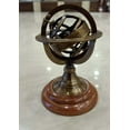 thumbnail image 5 of Thor Instruments 5 Inches Gold Nautical Tabletop Geographic Globe, Engraved Brass, with Base, Rustic Vintage Home Decor, 5 of 7